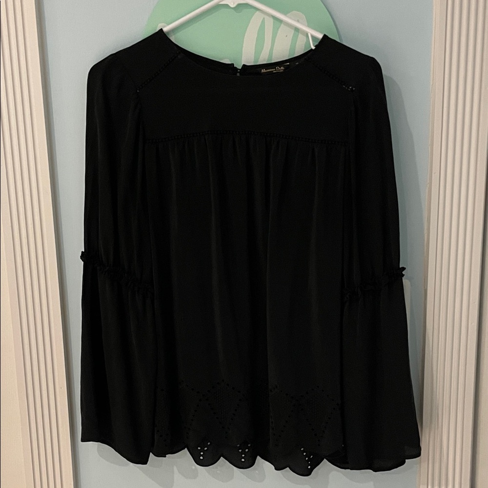Massimo Dutti Black Blouse